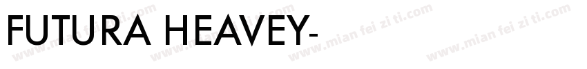 FUTURA HEAVEY字体转换